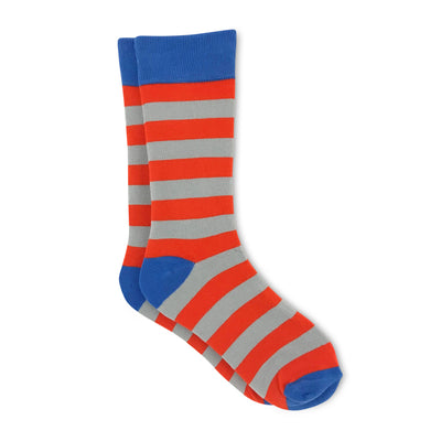 Men's orange striped socks