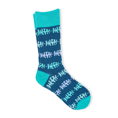 Men's blue and turquoise socks