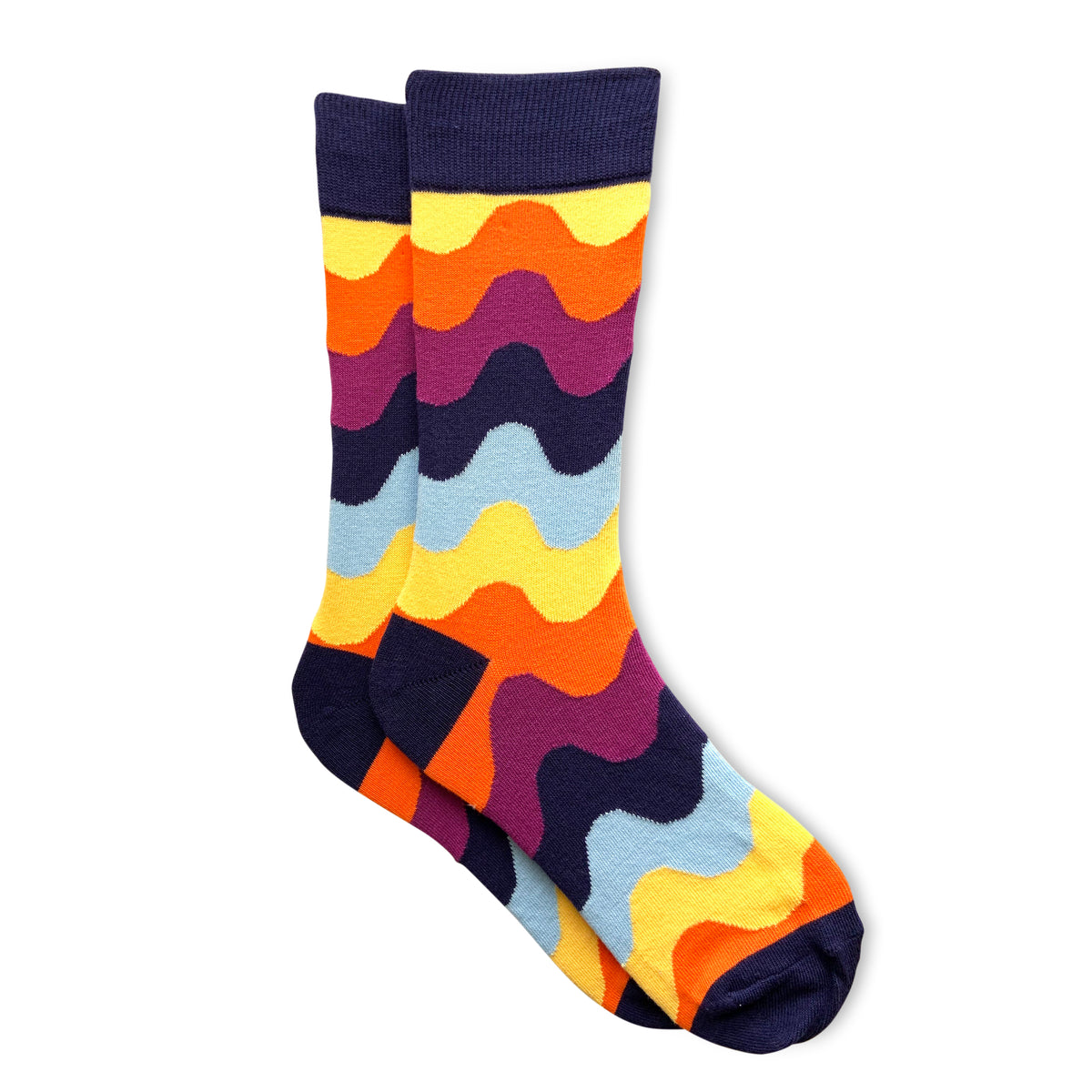 Men's Wavey Socks Funky Socks with a Social Cause Society Socks
